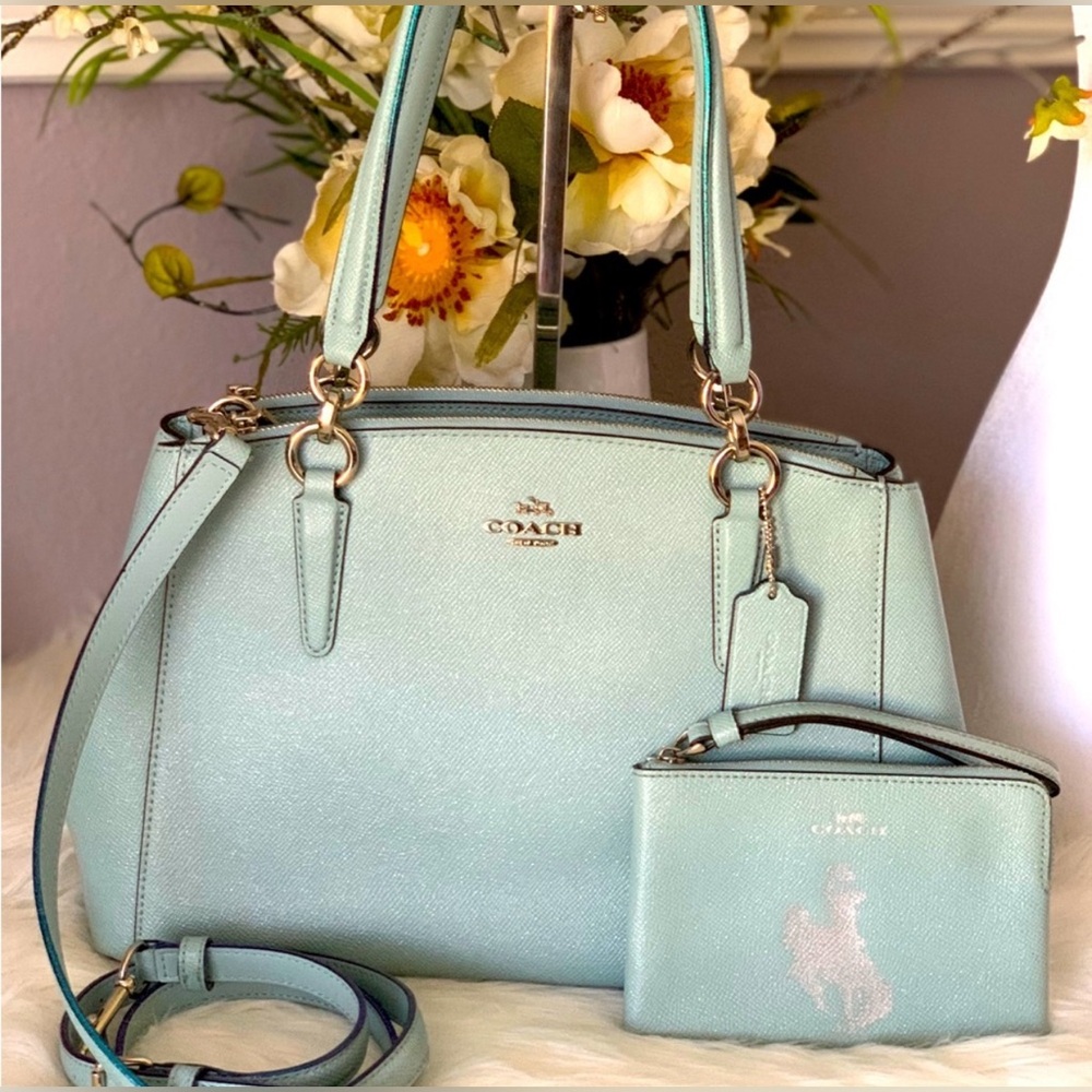 NWOT Coach Christie Carryall Satchel Handbag Glitter F13684